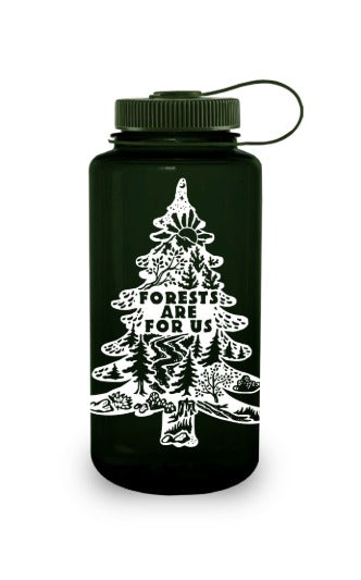32oz Wide Mouth “Public Lands: Forests Are for Us” Bottle H5