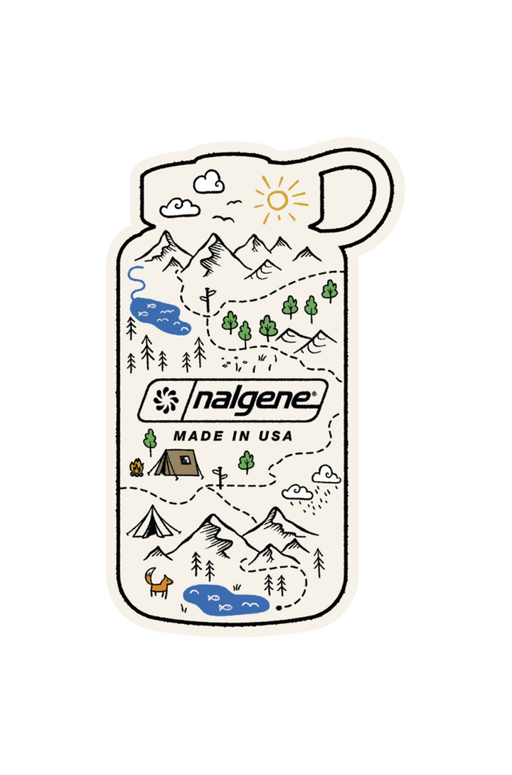 Nalgene Bottle Map Sticker J9